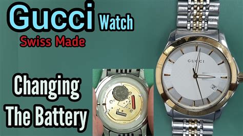 how to replace battery gucci 3000m|Gucci smart watch battery replacement.